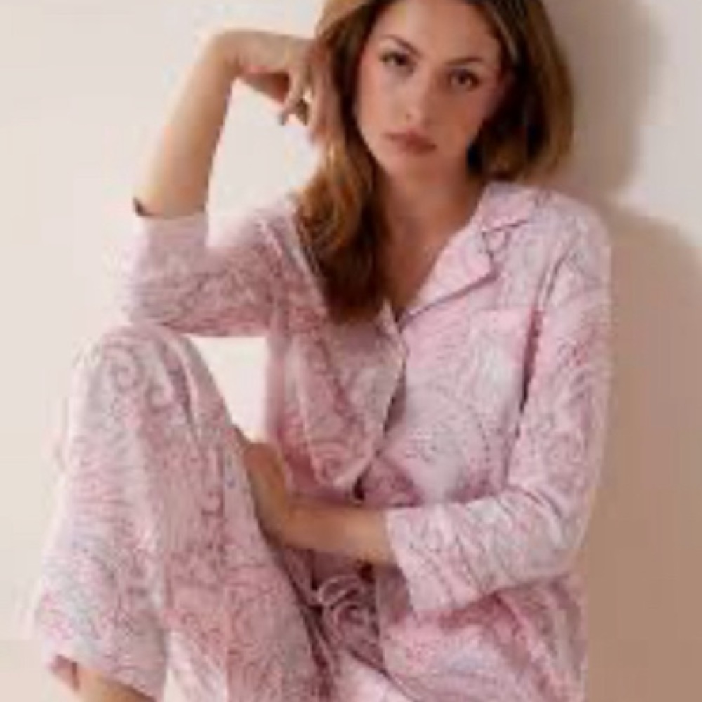 Lauren Ralph Lauren Pink Paisley PJ Set